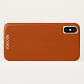 Rooibos roter brauner Name Case-Mate iPhone Hülle (Rückseite (Horizontal))