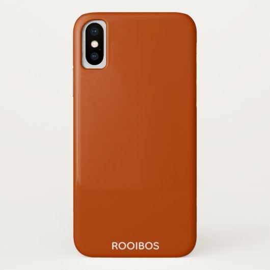 Rooibos roter brauner Name Case-Mate iPhone Hülle (Rückseite)