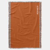 Rooibos roter brauner Name Decke (Vorderseite Vertikal)