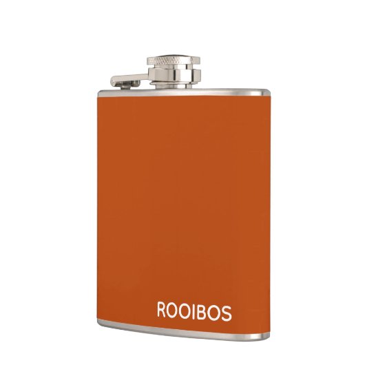 Rooibos roter brauner Name Flachmann (Links)