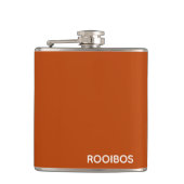 Rooibos roter brauner Name Flachmann (Vorderseite)