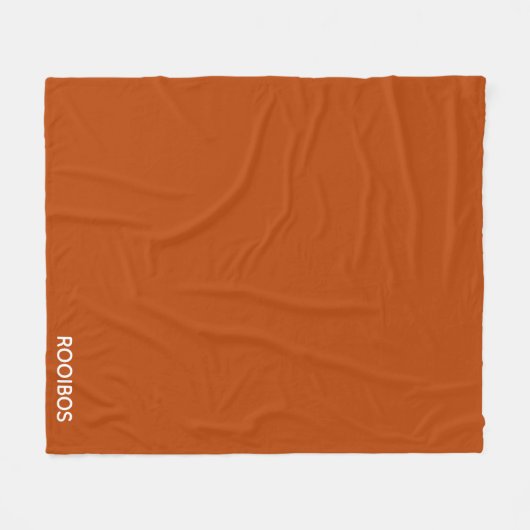 Rooibos roter brauner Name Fleecedecke (Vorderseite (Horizontal))
