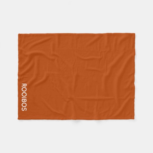 Rooibos roter brauner Name Fleecedecke (Vorderseite (Horizontal))