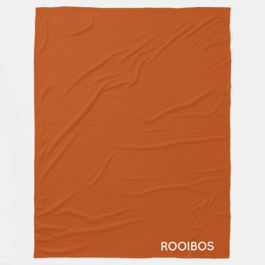Rooibos roter brauner Name Fleecedecke (Vorderseite)