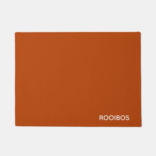 Rooibos roter brauner Name Fußmatte (Vorderseite)