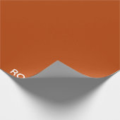 Rooibos roter brauner Name Geschenkpapier (Ecke)