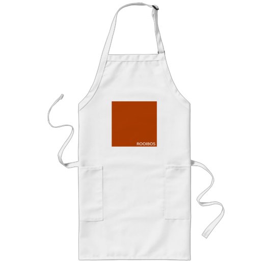 Rooibos roter brauner Name Lange Schürze (Vorne)
