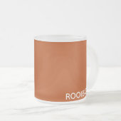 Rooibos roter brauner Name Mattglastasse (VorderseiteRechts)