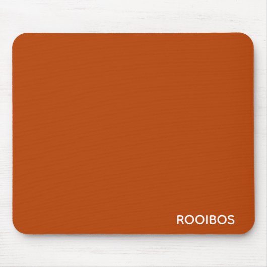 Rooibos roter brauner Name Mousepad (Vorne)