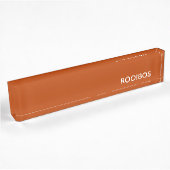Rooibos roter brauner Name Namensplakette