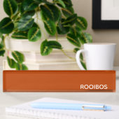 Rooibos roter brauner Name Namensplakette