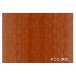 Rooibos roter brauner Name Schneidebrett