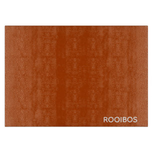 Rooibos roter brauner Name Schneidebrett