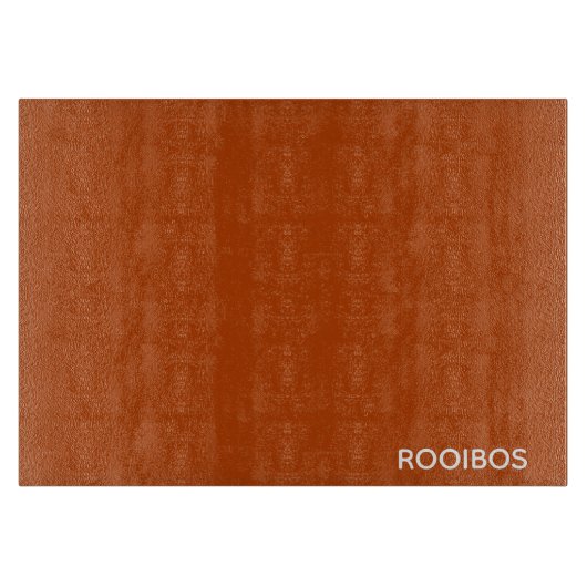 Rooibos roter brauner Name Schneidebrett (Vorderseite)