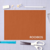 Rooibos roter brauner Name Seidenpapier (Handwerk)