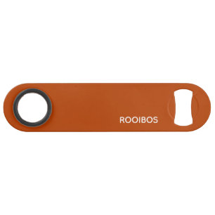 Rooibos roter brauner Name Speed Flaschenöffner