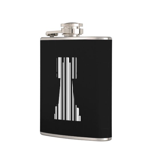 ROOK CHESS PIECE BAR CODE Game Barcode Muster Flachmann (Links)