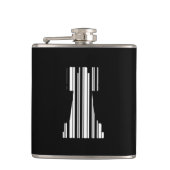 ROOK CHESS PIECE BAR CODE Game Barcode Muster Flachmann (Vorderseite)