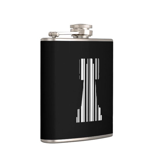 ROOK CHESS PIECE BAR CODE Game Barcode Muster Flachmann (Rechts)