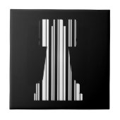 ROOK CHESS PIECE BAR CODE Game Barcode Muster Fliese (Vorderseite)