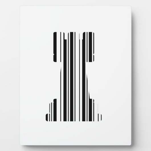 ROOK CHESS PIECE BAR CODE Game Barcode Muster Fotoplatte (Vorderseite)