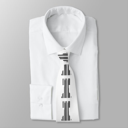 ROOK CHESS PIECE BAR CODE Game Barcode Muster Krawatte (Gebunden)