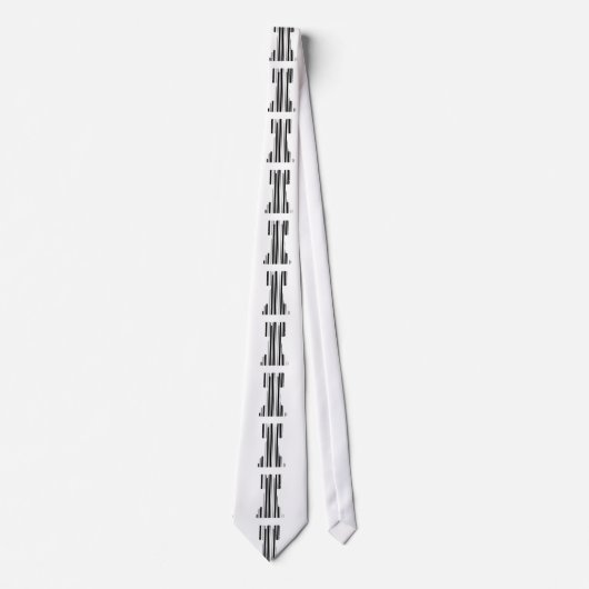 ROOK CHESS PIECE BAR CODE Game Barcode Muster Krawatte (Vorderseite)