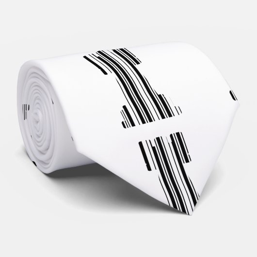 ROOK CHESS PIECE BAR CODE Game Barcode Muster Krawatte (Gerollt)