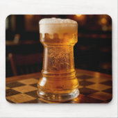 Rook Chess Piece Beer Glass Mousepad (Vorne)