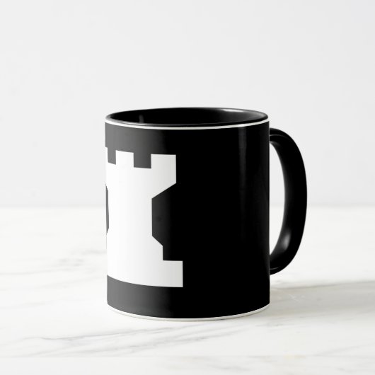 Rook Chess Piece Tasse (VorderseiteRechts)
