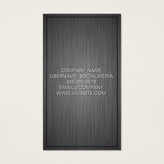 Rook Logo | Metallischer Hintergrund (Rückseite)