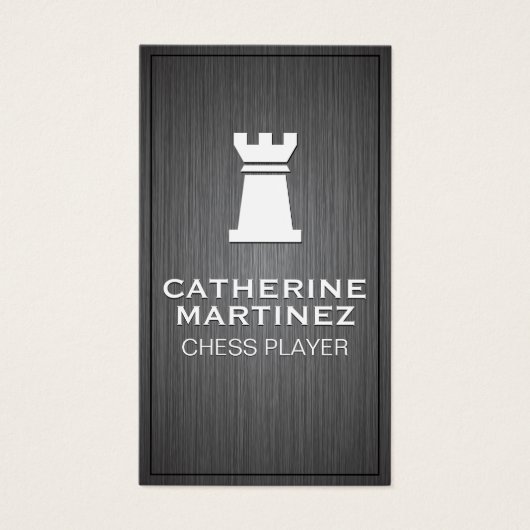 Rook Logo | Metallischer Hintergrund (Vorderseite)