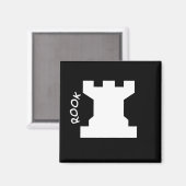 Rook Schess Piece  Magnet (Vorderseite/Rückseite)