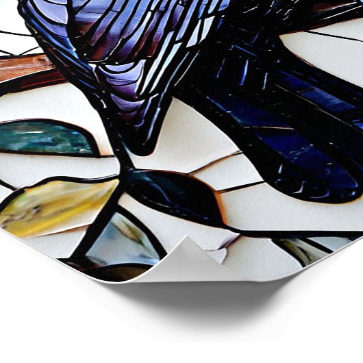 Rook-Vogelmosaik Poster (Ecke)