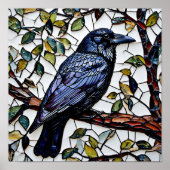 Rook-Vogelmosaik Poster (Vorne)