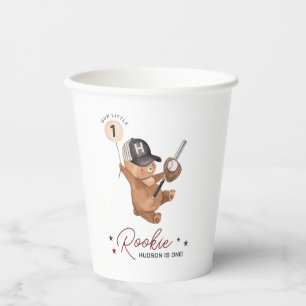 Rookie 1. Geburtstagsbär Pappbecher