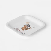 Rookie 1. Geburtstagsbär Pappteller (Gewinkelt)