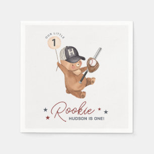 Rookie 1. Geburtstagsbär Serviette