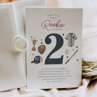 Rookie 2. Geburtstag - 2 Einladung