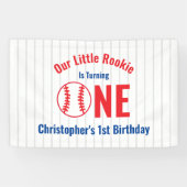 Rookie Baseball 1. Geburtstag Banner (Horizontal)