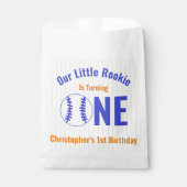 Rookie Baseball 1. Geburtstag Geschenktütchen (Vorderseite)