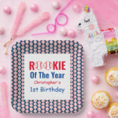 Rookie Baseball 1. Geburtstag Pappteller (Party)