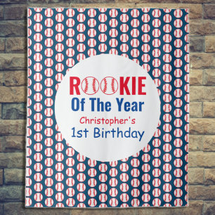 Rookie Baseball 1. Geburtstag Wandteppich