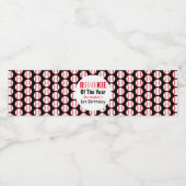 Rookie Baseball 1. Geburtstag Wasserflaschenetikett (Einzelnes Label)