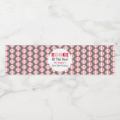 Rookie Baseball 1. Geburtstag Wasserflaschenetikett (Einzelnes Label)