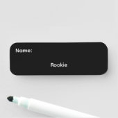 Rookie Classic Namensschild Pinback (Beispiel)