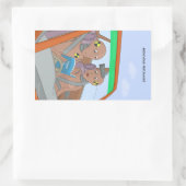 Rookie Crash Test Dummies Rechteckaufkleber Rechteckiger Aufkleber (Tasche)