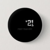 Rookie Dad First Year Mvp Srty T Shirt Button (Vorderseite)