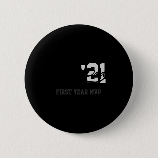 Rookie Dad First Year Mvp Srty T Shirt Button (Vorderseite)