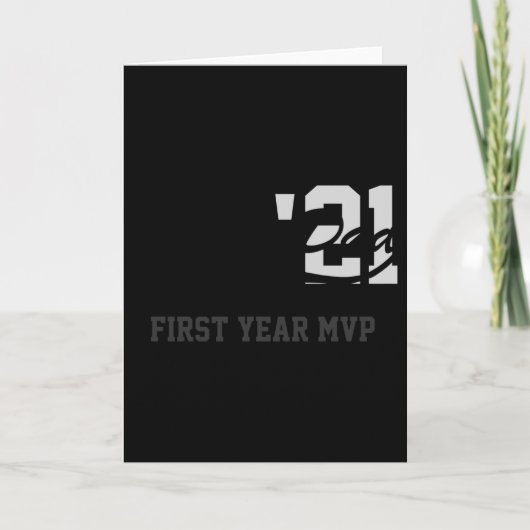 Rookie Dad First Year Mvp Srty T Shirt Karte (Vorderseite)